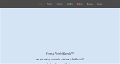 Desktop Screenshot of finestfinishpools.com